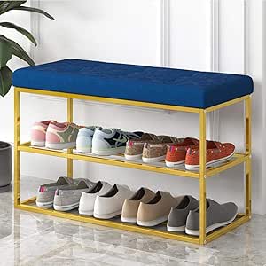 Estante del Zapato, Zapatero Organizador, Shoe Rack Banco de metal de 2