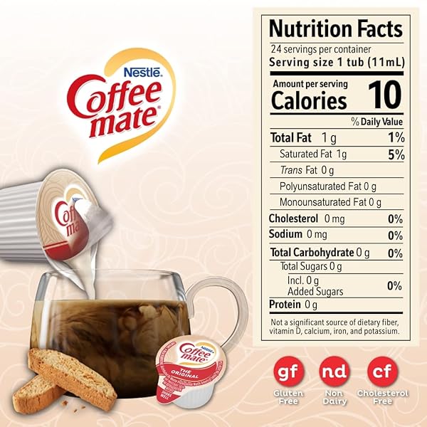 COFFEE-MATE COFFEE CREAMER LIQUID SINGLES, ORIGINAL, 24 COUNT (PACK OF 4)
