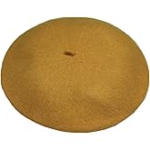 JOYHY Women's Solid Color Classic French Style Beret Beanie Hat