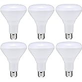 Satco S11472 LED BR30 Reflector Lamps, 65W Replacement, White, 8.5 Watts, 6 Pack