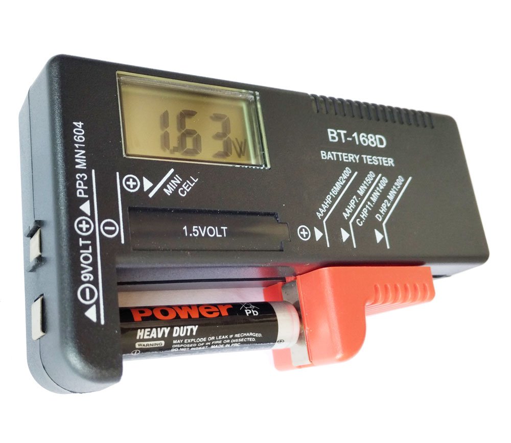 Universal Digital Small Battery Tester Volt Checker Holder Tool For AA
