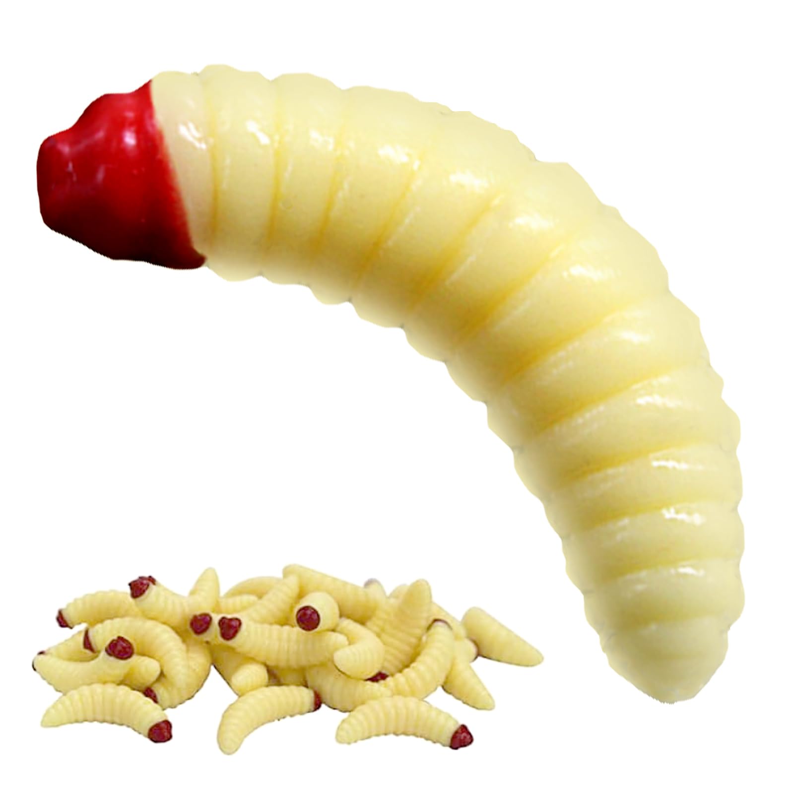 SWYSGS 70 Pieces Artificial Worm Soft Lure Soft Baits for Trout Fishing, Silicone Worms for Fishing, Artificial Fishing Lures for Fishing Worms Soft Bait