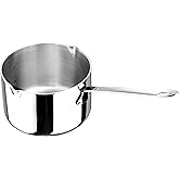 BOHK 10 Ounce Kitchen Induction Stainless Steel Milk Pot Saucepan Oil Chocolate Sauce Pan Butter Warmer Pot (300 ml)