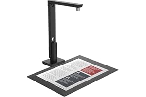 CZUR Lens1200 Pro Portable Document Scanner, 12MP USB Document Camera, Fast Scan 1s/Page, Capture Size A4, Easy-to-Use OCR, Travel-Friendly Mobile Scanner for Mac & Windows(Not for Books)
