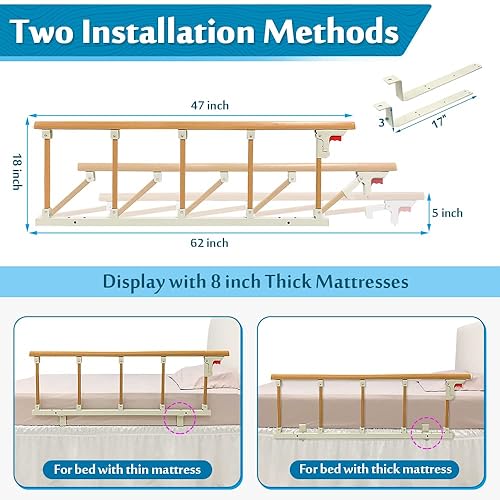 Bed Rails | Bed Safety Rails | Bed Rails For Seniors | DISCOUNT | Side Rails For Bed - View #6