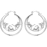 NARMO 925 Sterling Silver Hoop Earrings for Women Hypoallergenic Lightweight Simple Huggie Hoop Earrings Twisted Hoop Earrings Colorful Cubic Zirconia Hoop Earrings Rainbow Hoop Earrings