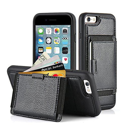 Iphone 6 wallet case, iphone 6s leather case, zve shockproof wall…
