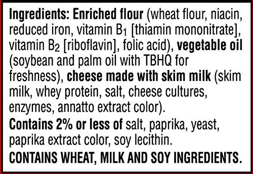 CHEEZ-IT CHEESE CRACKERS, BAKED SNACK CRACKERS, LUNCH SNACKS, ORIGINAL, 12.4OZ BOX (1 BOX)