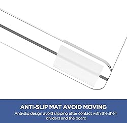 HBlife 8 Pack Clear Shelf Dividers, Vertical Purse