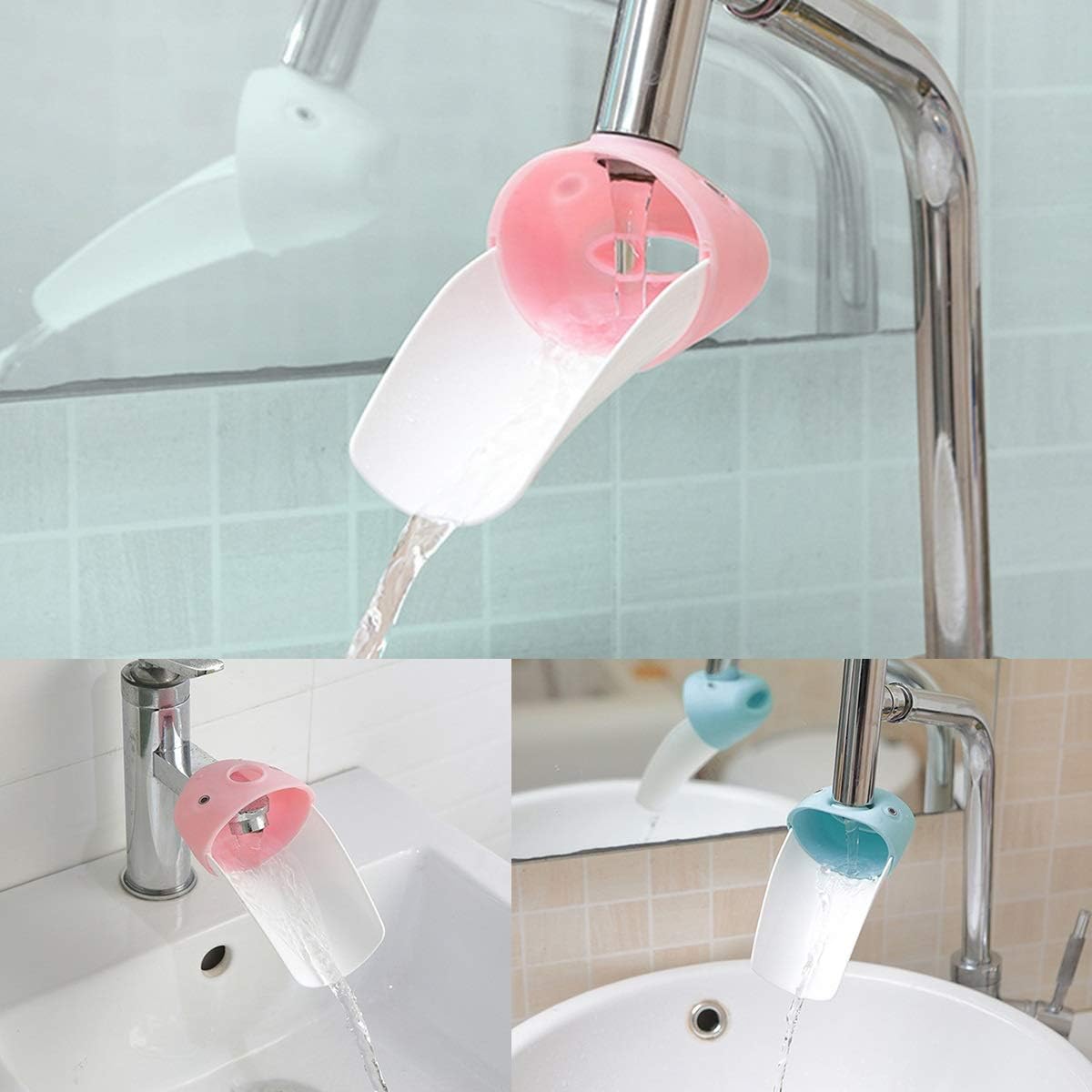 Xingny Baby Kids Silicone Faucet Extender Sink, Faucet Extender Hombae