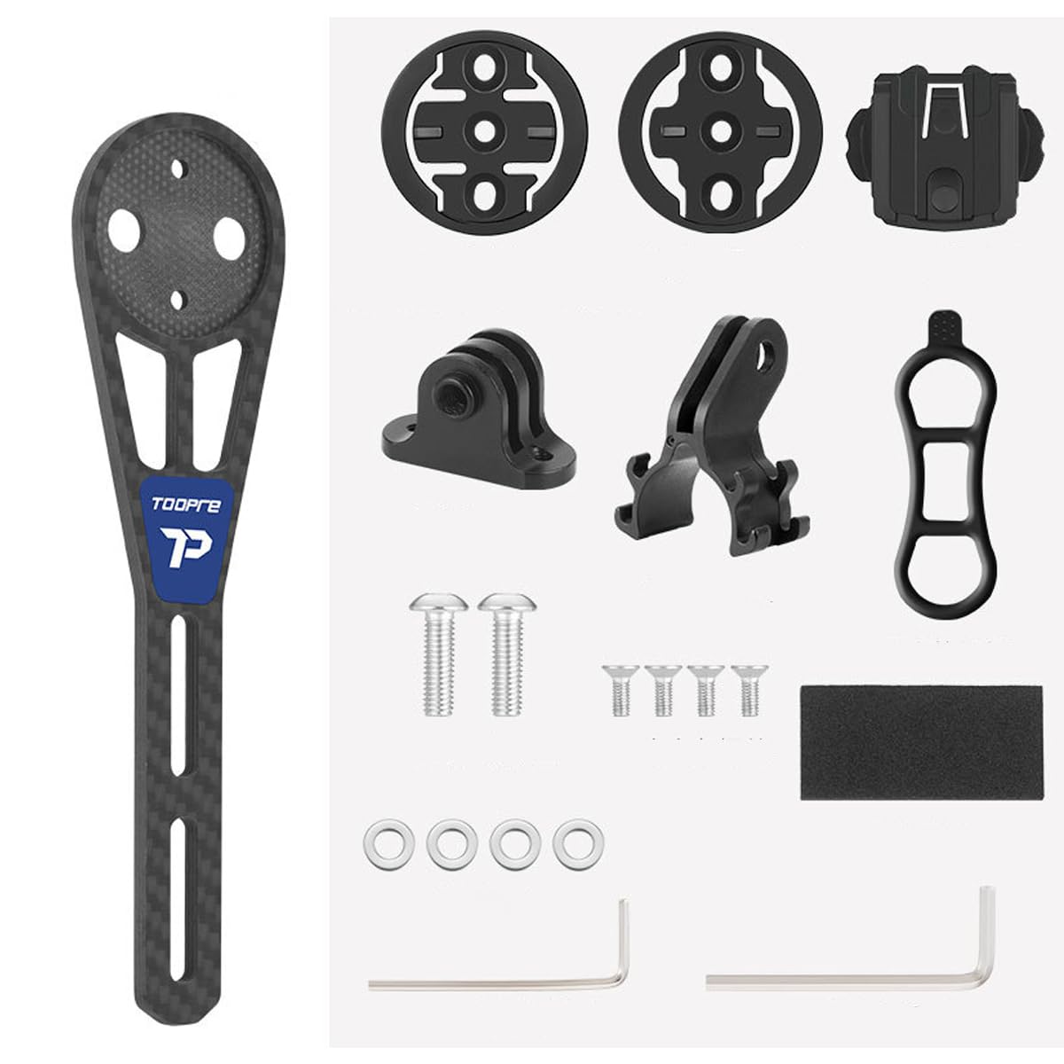 HOUSON bicycle computer mount, integrated handlebar mount for road bikes, compatible with Garmin Edge, Wahoo Elemnt, Bryton, G-oPro camera, and lamp