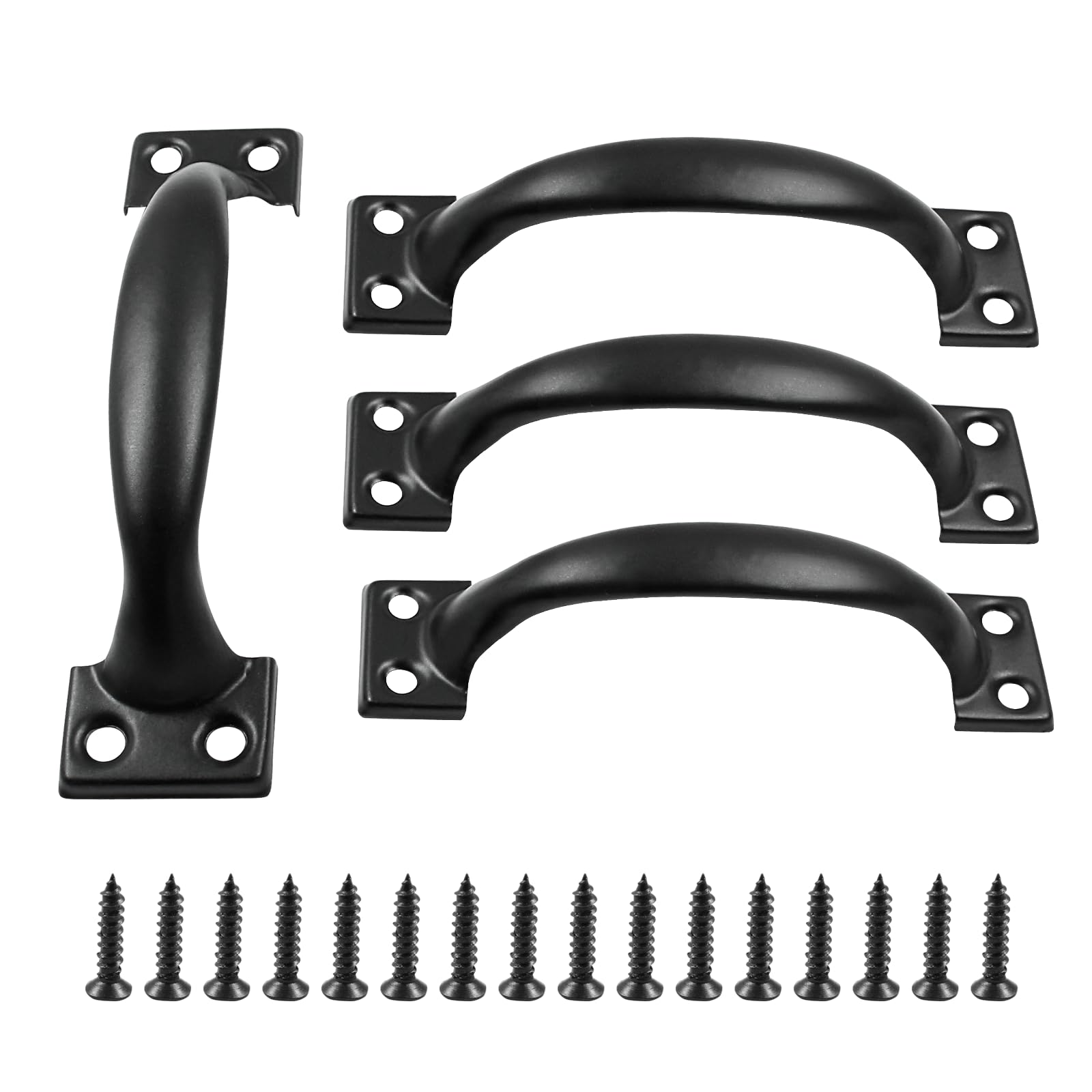 Zorveiio 4Pcs 6” Metal Door Handles Bow