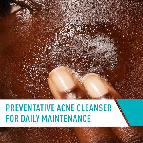 CERAVE ACNE CONTROL CLEANSER, 2% SALICYLIC ACID TREATMENT FORMULATED WITH NIACINAMIDE + CERAMIDES + OIL ABSORBING CLAY, GENTLE FACE WASH HELPS CLEAR & PREVENT ACNE, FRAGRANCE FREE, 16 OUNCE
