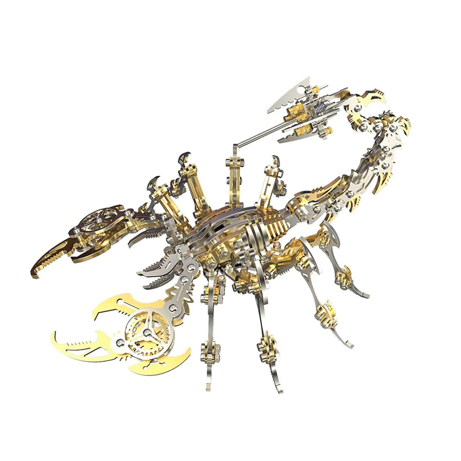 Photo 1 of KonHaovF Gold 3D Metal Puzzle for Adults Scorpion, DIY Colorful 3D Metal Model Kits to Build with Tool,3D Desktop Model Kits Building Toys for Adults/Teens