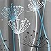 InterDesign Thistle Shower Curtain, Stall - Gray and Blue