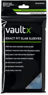 Vault X Slab Sleeves 100 Pack for PSA CGC Graded Trading Card Cases view 1
