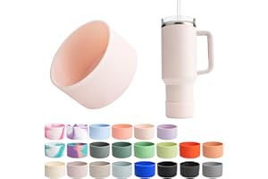 SXhyf Protective Silicone Boot for Stanley Quencher H2.0 40 30 20 oz Tumbler with Handle & Iceflow 20 30oz, Anti-Slip/Scratch/Noise Protector Sleeve Cover Boot for Stanley Cup Accessories BPA Free