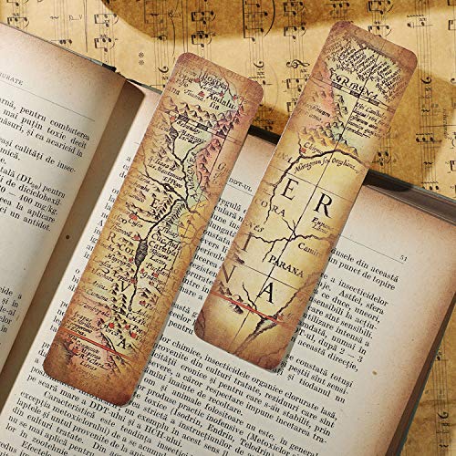 image for SATINIOR 60 Pieces Vintage Style Bookmarks Retro Cardboard Bookmarks f