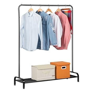 Amazon Langria ハンガーラック 1段タイプ 耐荷重40kgワードローブ