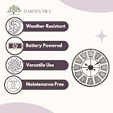 Garden Mile 60cm Roman Numerals Outdoor Clock, Weatherproof Garden Wall Clock view 4