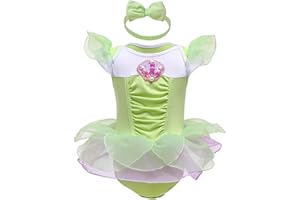 CinheyU Baby Girls Princess Costumes Birthday Romper Tutu Dress w/Headband Halloween Christmas Party Fancy Outfits