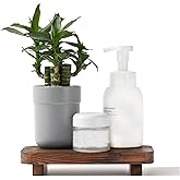 FLYIEE Wood Risers for Decor Display, Bathroom Counter Sink Decor, Dish Soap Tray Wood Tray for Kitchen Counter, Small Wooden