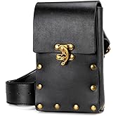 5 Pcs Renaissance Accessories Belt Pouch Waist Bag Belt Keyring Hook Wizard Potion Bottles Vials for Festival Cosplay Halloween Costume