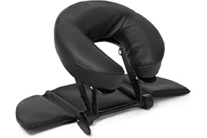 MoyRetty Massage Table Face Cradle with Pad, Adjustable Massage Headrest Cradle with Face Cushion, Head Support Massage Equipment for Massage Chair SPA Bed