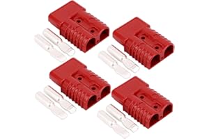 Uddick 175 Amp Connecteur 600 V Plug Battery Connector 175A Battery Power Connector (Red 4PCS 2AWG)