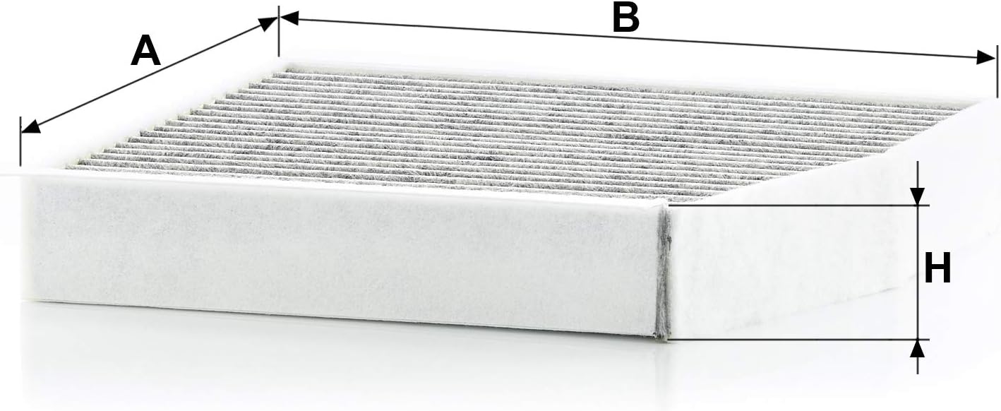 MANN-FILTER CUK 26 007 Cabin Air Filter - Pollen Filter with Activated Carbon - for Cars + Transporters, White, 24 x 25.4 x 4.3 cm - Image 3