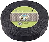 Country Brook Design - 1 1/2 Inch Black Heavy Polypro Webbing, 25 Yards