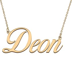HUAN XUN Customized Custom Simple Any Name Necklace