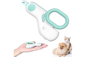 GULUPETS Small Animals Nail Clippers with LED Lights to Avoid Excessive Cutting and Razor Sharp Blades - Professional Claw Trimmer for Tiny Dog Cat Kitten Bunny Rabbit Bird Guinea Pigs Ferret Hamsters (Blue)