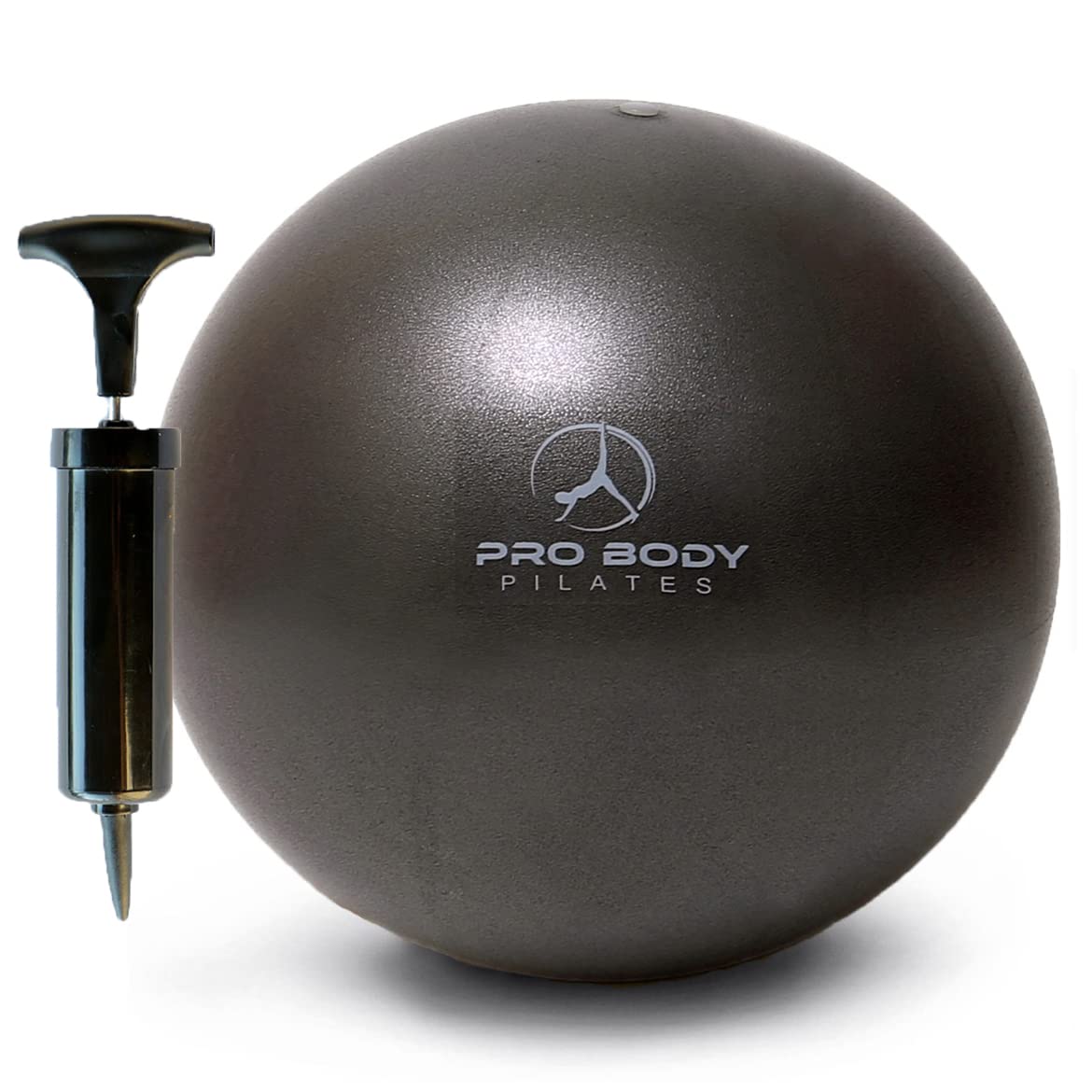 Photo 1 of ProBody Pilates Small Exercise Ball with Pump - 9 Inch Workout Ball for Stability, Barre, Yoga, Core & Physical Therapy, Home Gym & Office Use (Black)