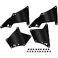 HECASA Splash Guards Fender Liner Shields Compatible with 2003-2022 Toyota 4 Runner 2007-2014 FJ Cruiser 2010-2020 Lexus GX460 2003-2009 GX470 Replacement for 5373535150 5373635150 5388635020 w/Clips