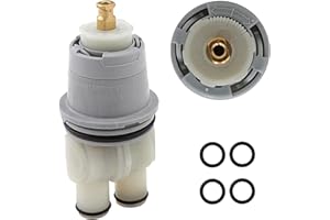 PLASTIC ODDITIES RP46074 Shower Valve Cartridge Assembly, Replacement for De-lta Tub/Shower Valves 13/14 Series, Universal Single-handle MulitChioce Faucet Repair Kit (White-1PCS)