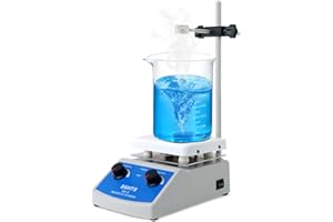 XIWILIYOTA Magnetic Stirrer Hot Plate with Stir Bar 100 to 2000rpm Magnetic Hot Plate Stirrer 180W Heating Power Max 520℉ Magnetic Stir Plate for Laboratory Use Magnetic Mixer Hot Plate