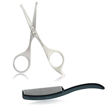 Amazon Com Mustache Beard Grooming Scissors Trimming Kit