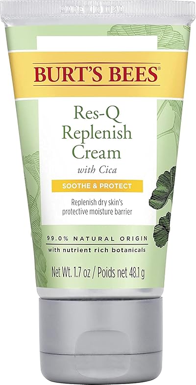 Burt's Bees 99% Natural Origin Res-Q Cream with Cica, 48.1g - Soothes &
