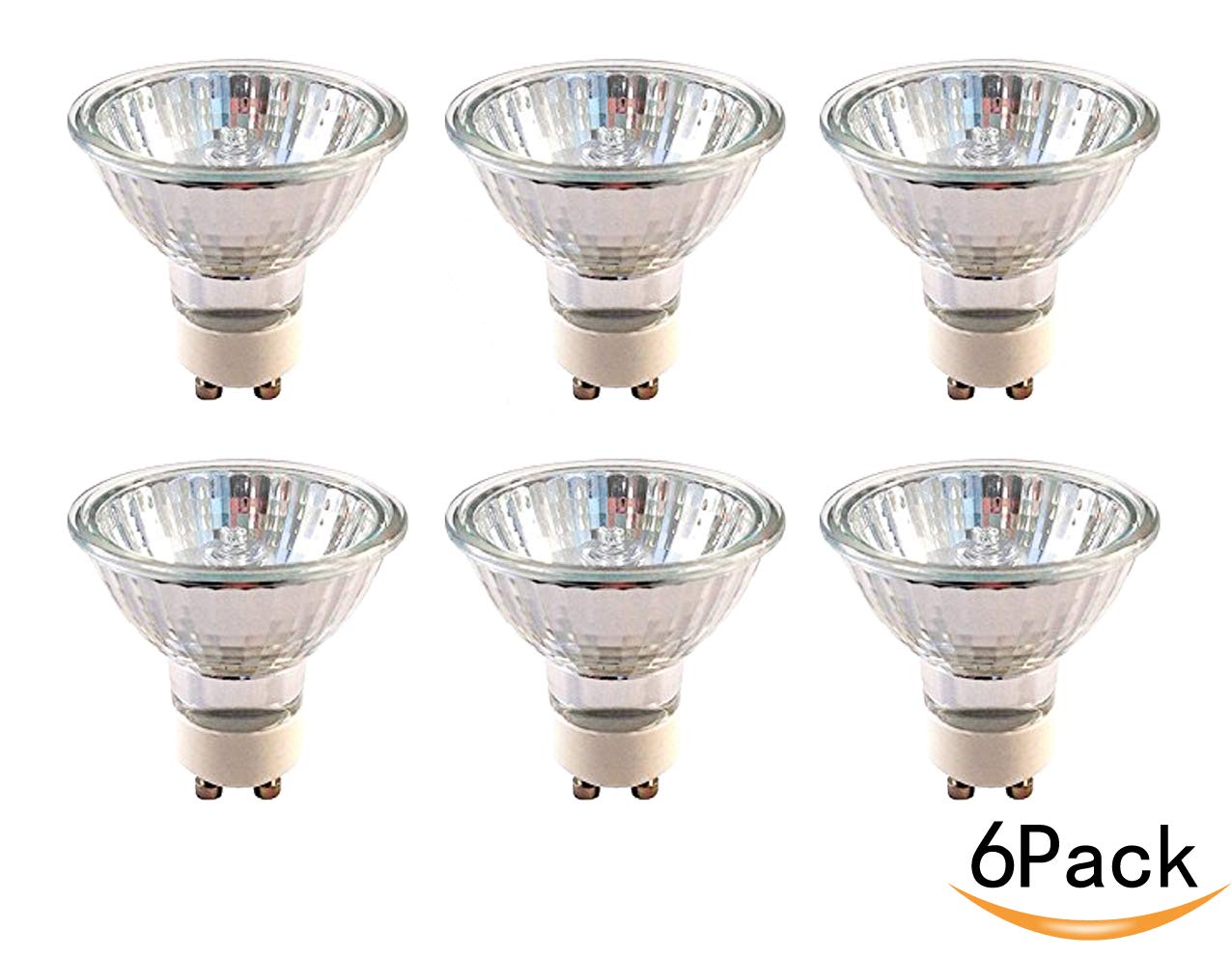 35W MR16 Halogen Light Bulbs GU10 Base 6 Pack 120Volt 35Watt