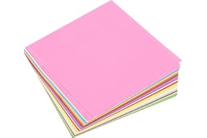 MECCANIXITY 100 Sheet Origami Paper Double Sided 20 Colors 9.8 x 9.8 Inch Square Sheet for Art Craft Project, Beginners, Gift