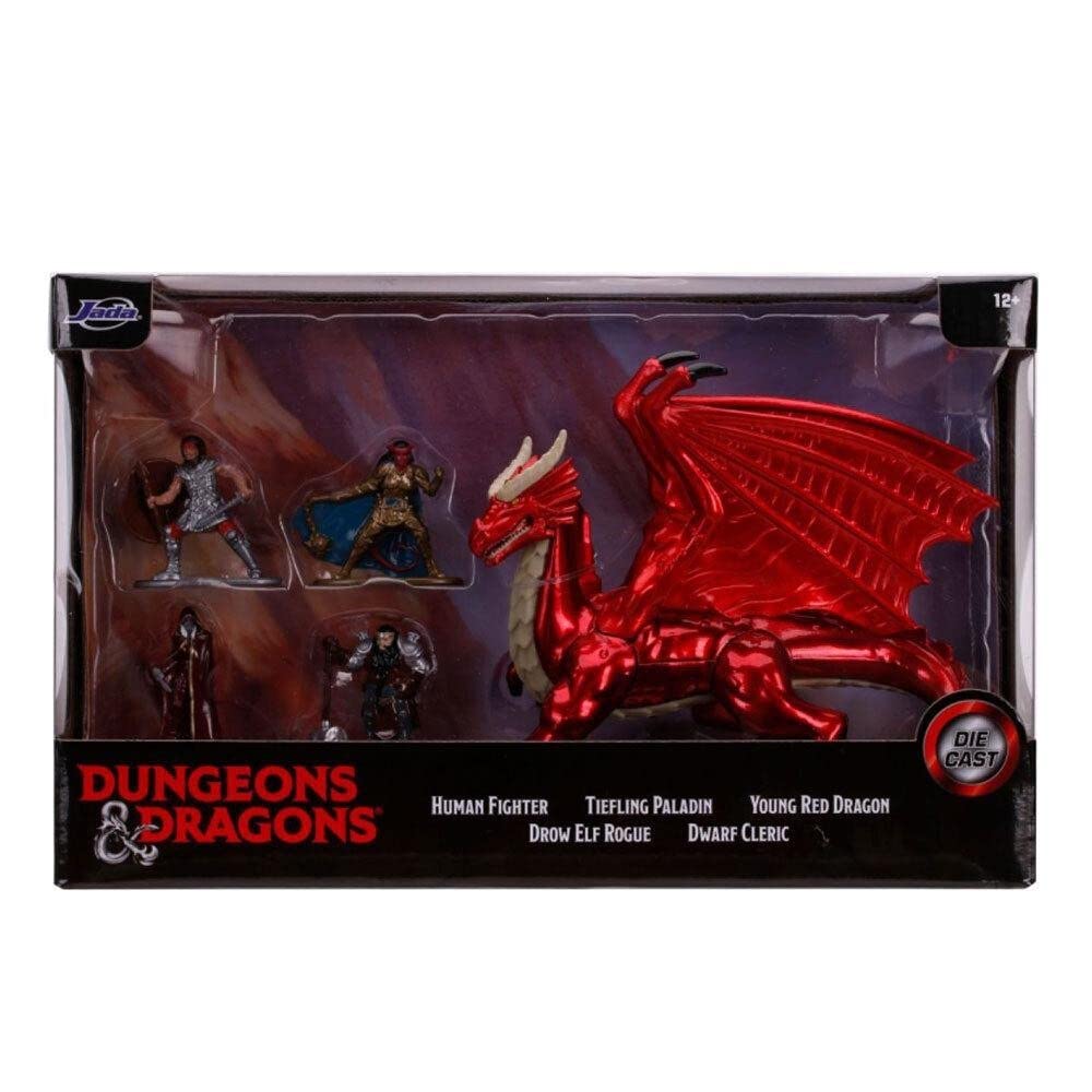 Jada Dungeons & Dragons Nano Metalfigs Deluxe Pack | 5 Die-Cast Metal Figures