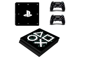 JOCHUI PS4 Slim Console Controllers Skins Set Game Icons Vinyl Sticker Decal Wrap Game Buttons