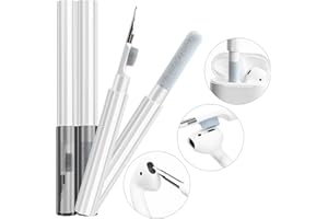 VRLLINKING Cleaning Pen Kit, Airpod Cleaning Kit, Multifunctional Earbuds Cleaning Pen for Bluetooth Earphones Case Dust Removal, Cleaning Tools for Airpods Earphones Keyboards Phone Compute Camera