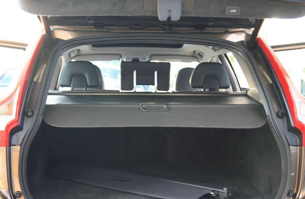 SunnyKun Retractable Rear Cargo Cover Trunk Luggage Security Shade Interior Accessories for Volvo XC60 2009 2010 2011 2012 2013 2014 2015 (Volvo XC60)