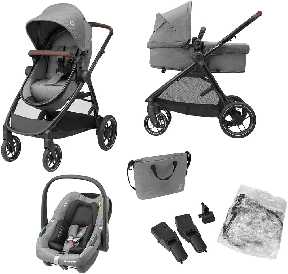 Maxi-Cosi Zelia S Trio 3-in-1 Travel System CabrioFix S i-Size Grey