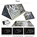 EMDMAK Emergency Mylar Thermal Survival Tent,Sleeping Bag Survival Shelter, Blanket 3 in 1 Emergency Survival Kit Heat Reflective Waterproof for Outdoor Camping Hiking or Adventures