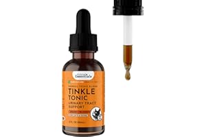 Animal Essentials Tinkle Tonic - Dog & Cat Urinary Tract Support, Kidney Supplement, Supports Urinary Tract, Bladder Health for Pets, with Marshmallow - 2 fl oz
