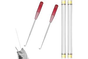 2pcs Fishing Hook Quick Removal Device, Stainless Steel Fish Hook Detacher Unhooking Tool with Storage Tube Fish Hook Tool Fi