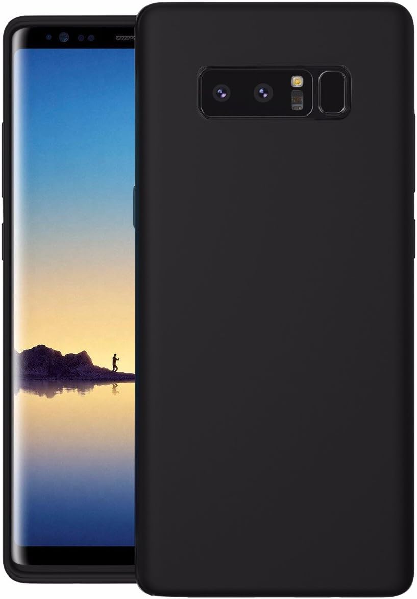 CZAR Maverick Soft Silicone Case for Samsung Galaxy Note 8 (Black)